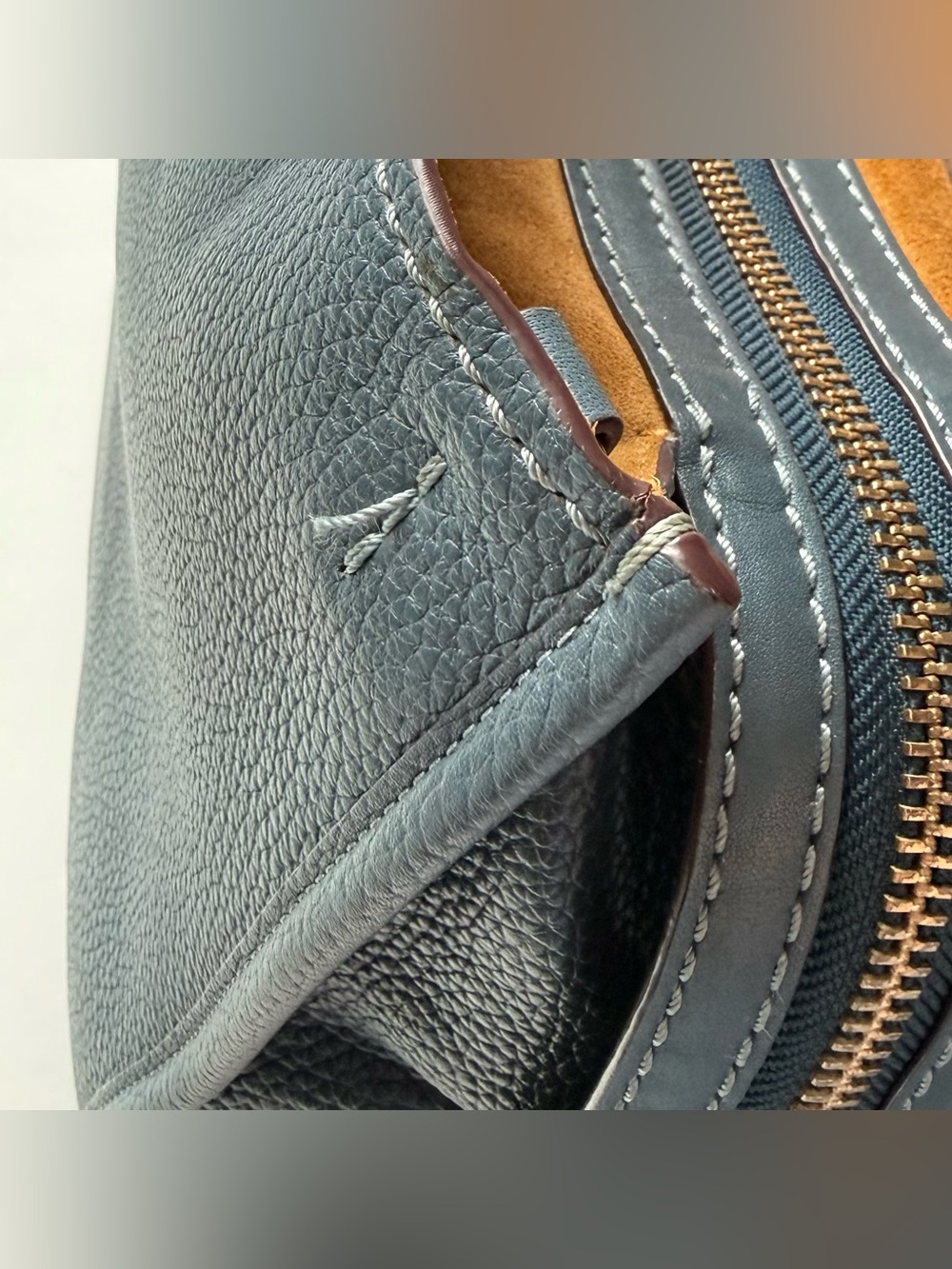 Coach Made to Order Light Denim Rogue w/ Python Handles - Style No. 59997 - Picture 16 of 16